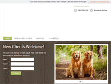 Tablet Screenshot of fallbrookanimalhospital.com